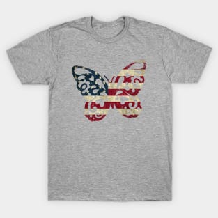 American Flag Butterfly T-Shirt